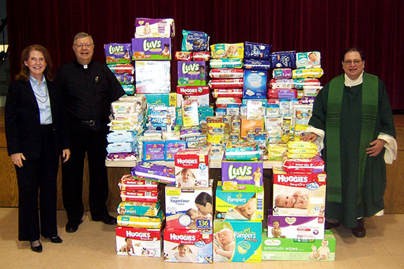 Donations collected by St. Catherine's Catholic Church in Mountain Lakes