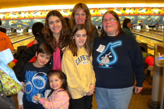 Mary McManus with her children and her sister Jane. JOHN MCMANUS PHOTO