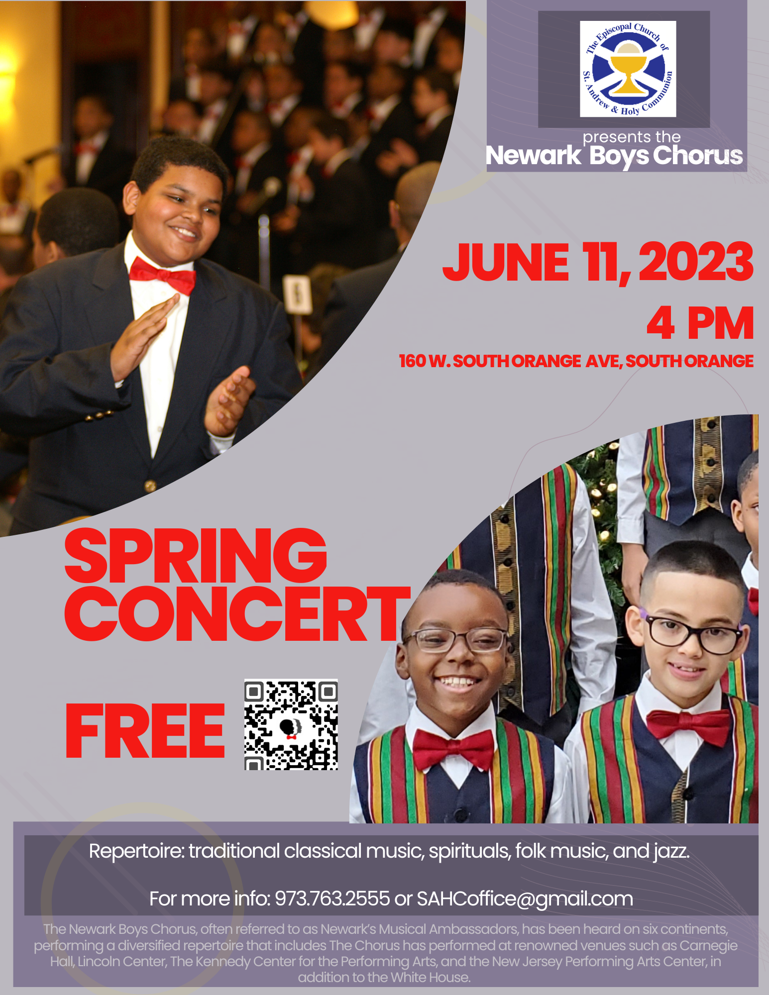 Newark Boys Chorus Concert