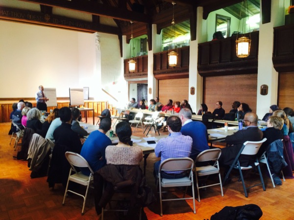 Priests, rabbis and imams take course on community organizing at St. Peter’s.