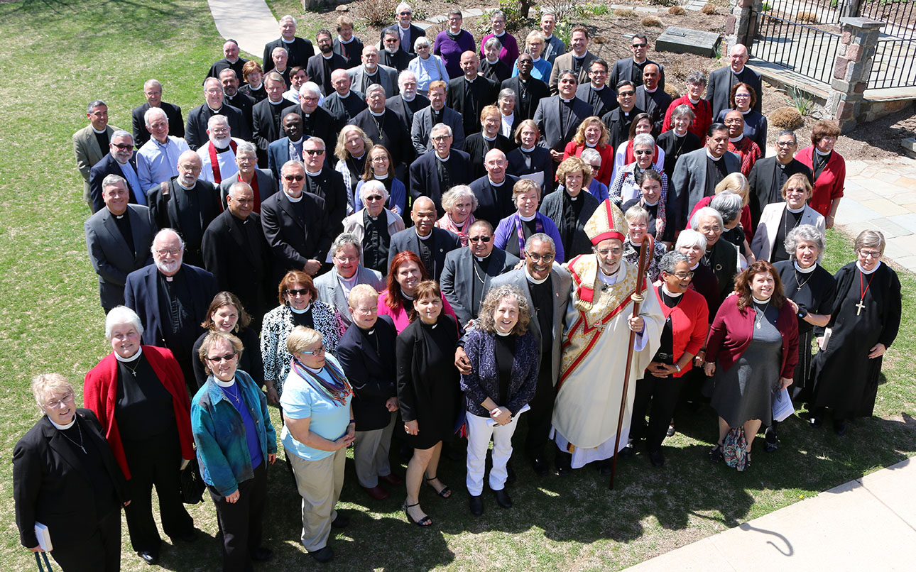 Group photo of the clergy on April 11, 2017. NINA NICHOLSON PHOTO