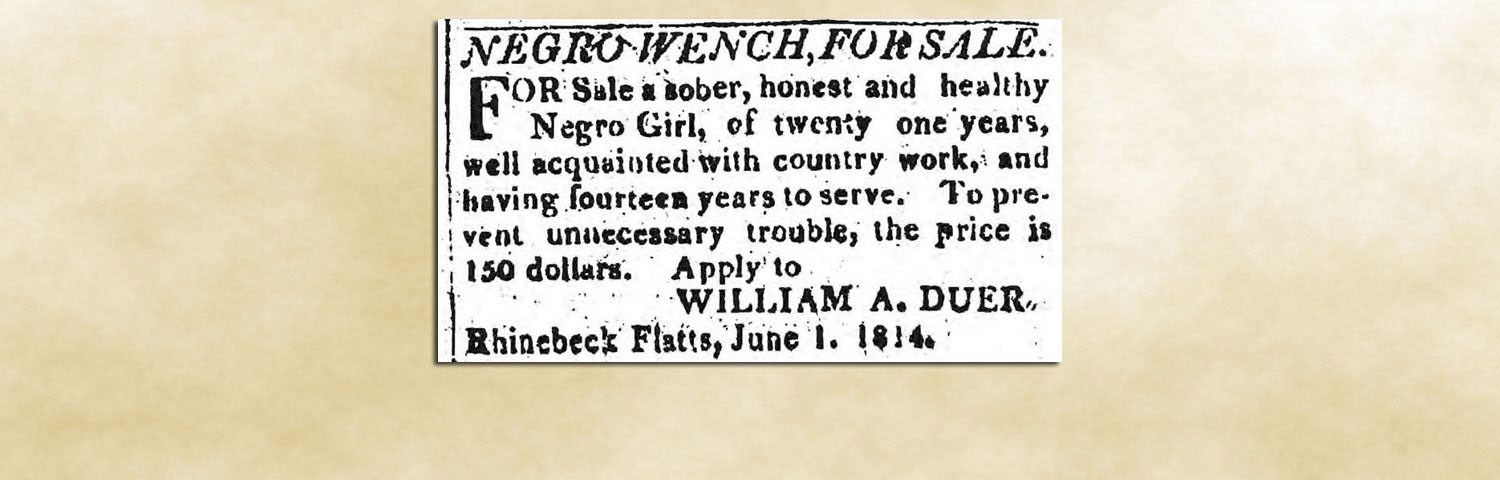 An 1814 advertisement placed in the Poughkeepsie Journal by one of Redeemer’s two founding wardens.