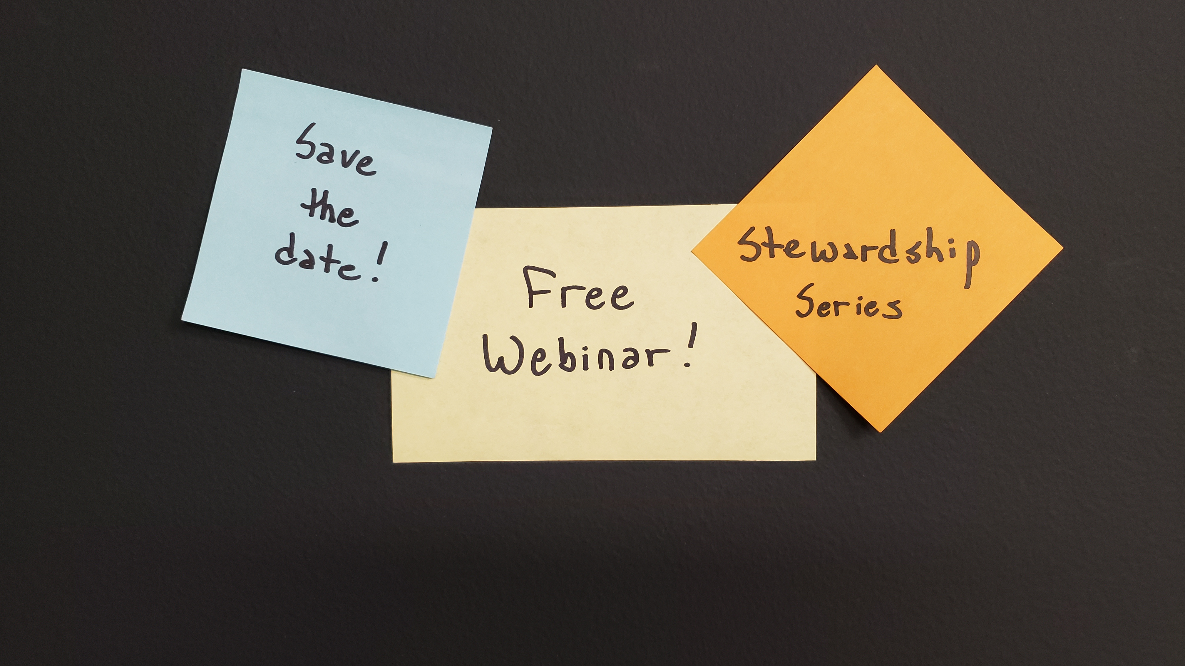 Free Webinar Stewardship Series