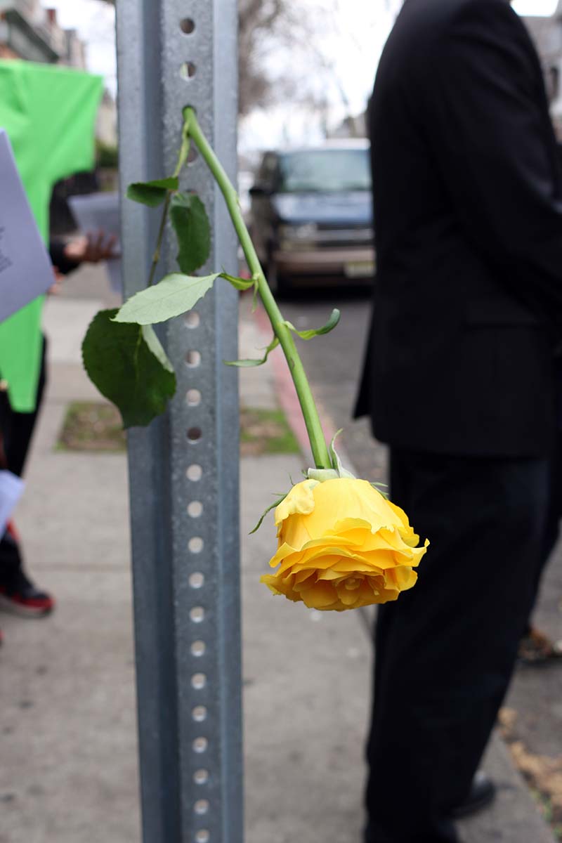 Jersey City Stations of the Cross at sites of violence. NINA NICHOLSON PHOTO