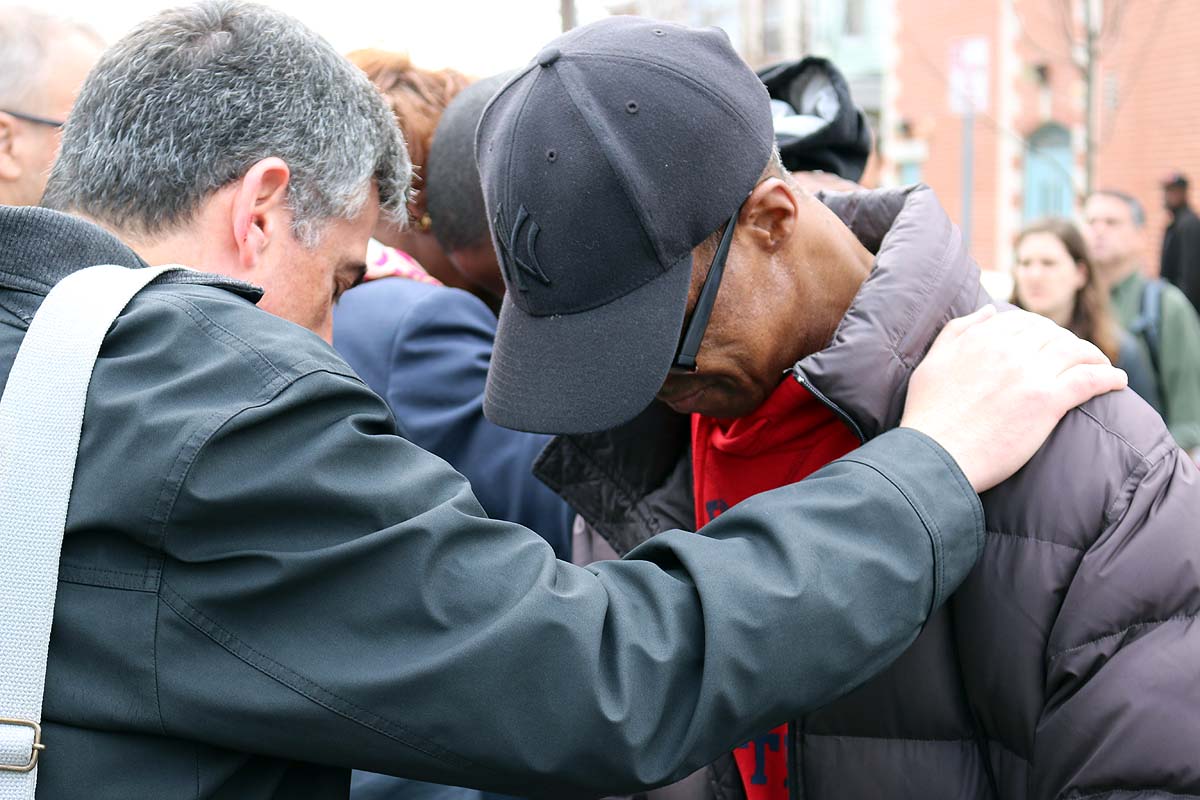 Jersey City Stations of the Cross at sites of violence. NINA NICHOLSON PHOTO