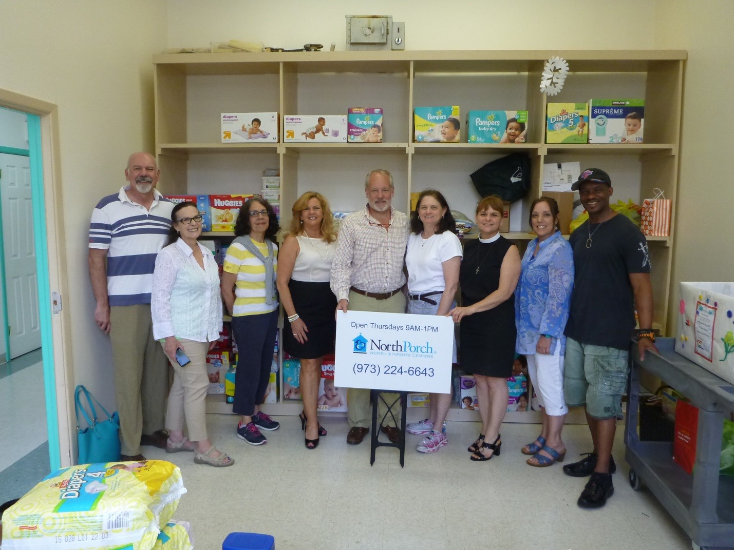 St. Peter’s Morristown Staff & Outreach Committee with the Rev. Ellen Kohn-Perry