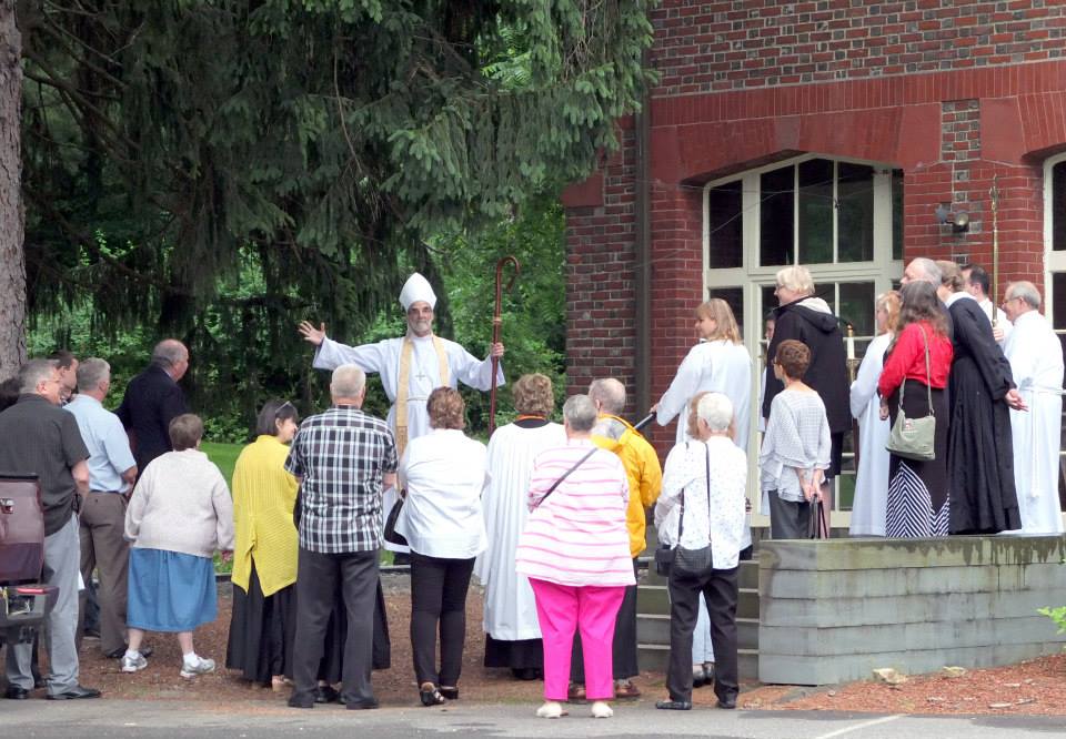 Bishop Beckwith at St. Marguerite’s Retreat House. SHAWN CARTY PHOTO