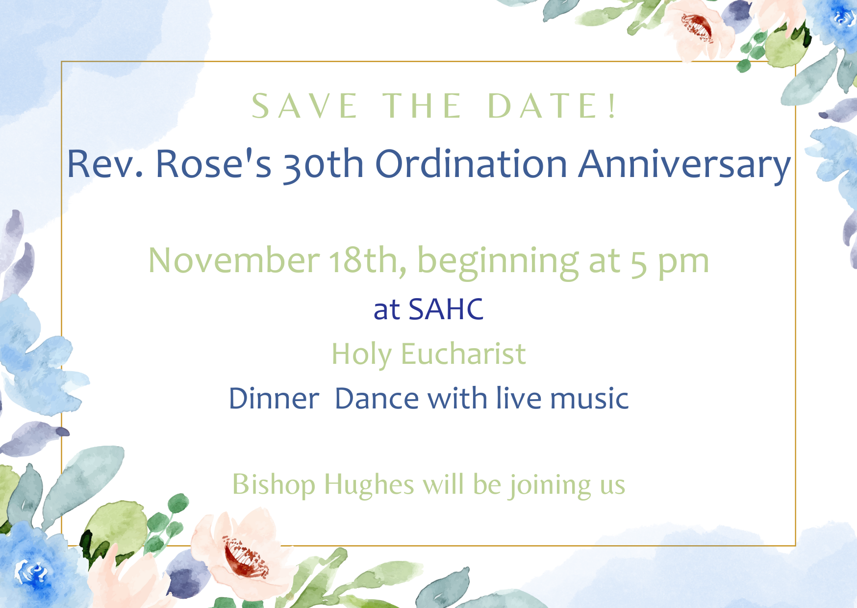 The Rev. Rose Cohen Hassan's 30th Ordination Anniversary