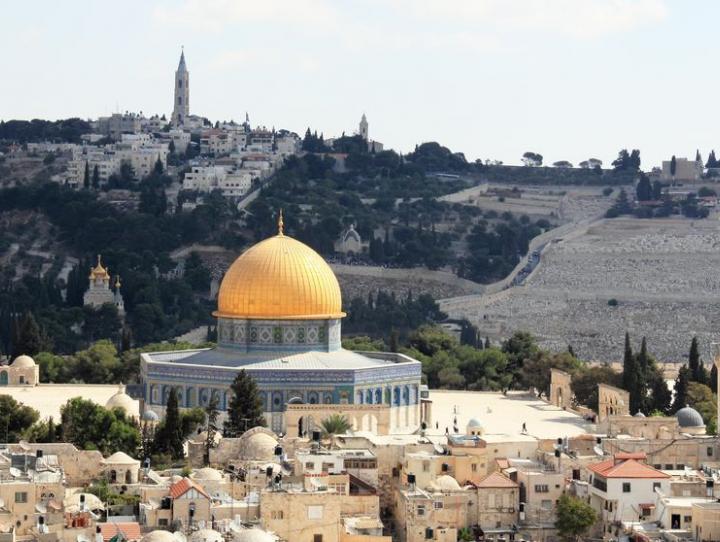 The Temple Mount in the Old City of Jerusalem.