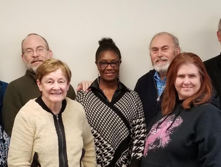 The Alleluia Fund Committee. Front row, l-r: The Rev. Ellen Kohn-Perry, Armantina Palaez, Martha Anderson, the Rev. Cathie Studwell and Sidney King. Back Row, l-r: Mark Trautman, the Rev. Debra Brewin-Wilson, Kirk Petersen, Paula Cappel, Michael Otterburn, Arnie Peinado and John King. (Not pictured: The Rev. Laurie Wurm) JANE JUBILEE PHOTO