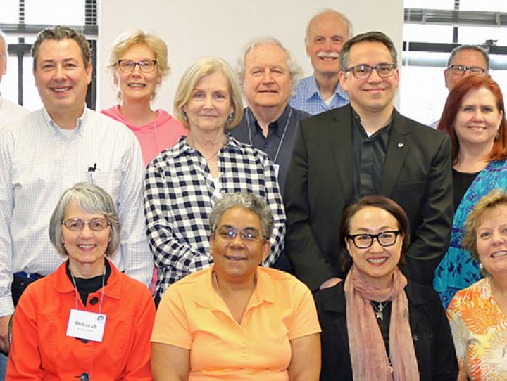 Episcopal clergy (and one UCC minister) attended Appreciative Interim Ministry Training with the Rev. Dr. Rob Voyle. NINA NICHOLSON PHOTO