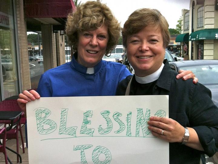 The Rev. Deacon Joyce McGirr and the Rev. Lynne Weber