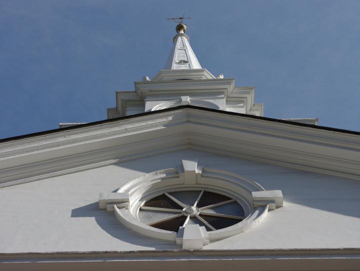 The spire of Trinity & St. Philip's Cathedral in Newark