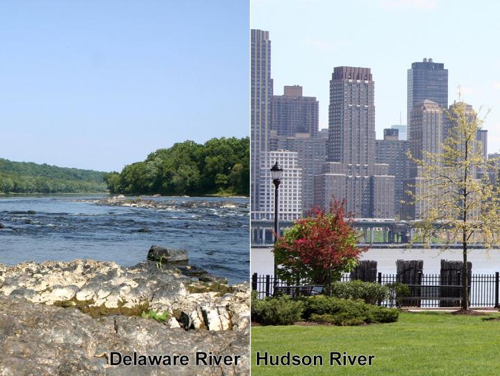 The Delaware and Hudson Rivers