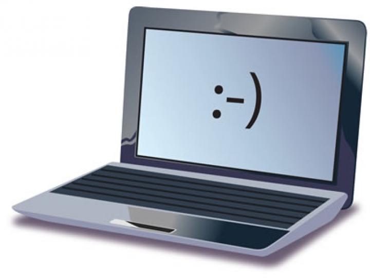 Happy laptop