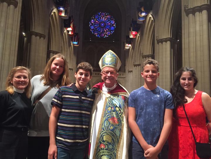 Youth from St. James, Upper Montclair with Bishop Gene Robinson at the National Acolyte Festival. PHOTO COURTESY ST. JAMES, UPPER MONTCLAIR