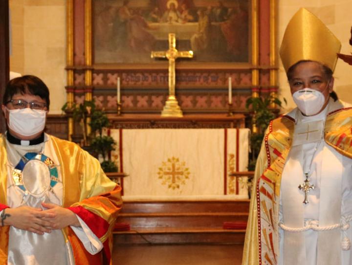 The Rev. Jill Williams and the Rt. Rev. Carlye J. Hughes