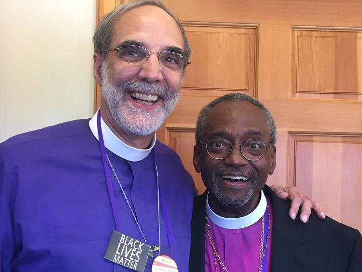 With Michael Curry, our next Presiding Bishop.