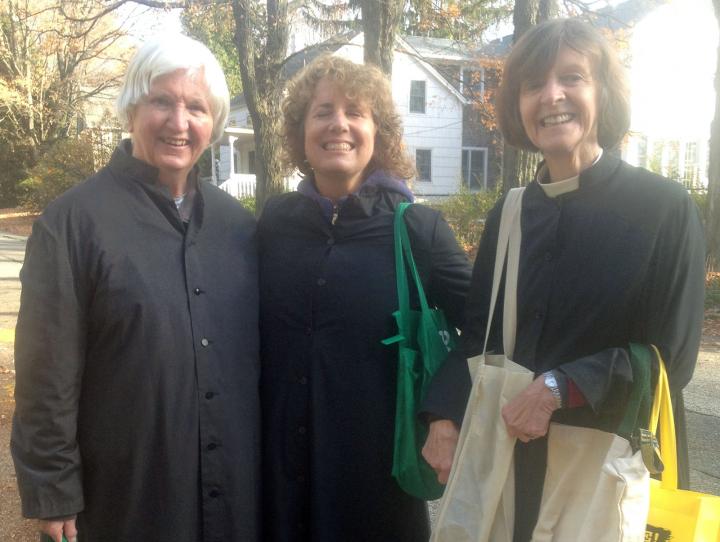 Peggy Armstrong, Jackie Millard and the Rev. Margaret Otterburn