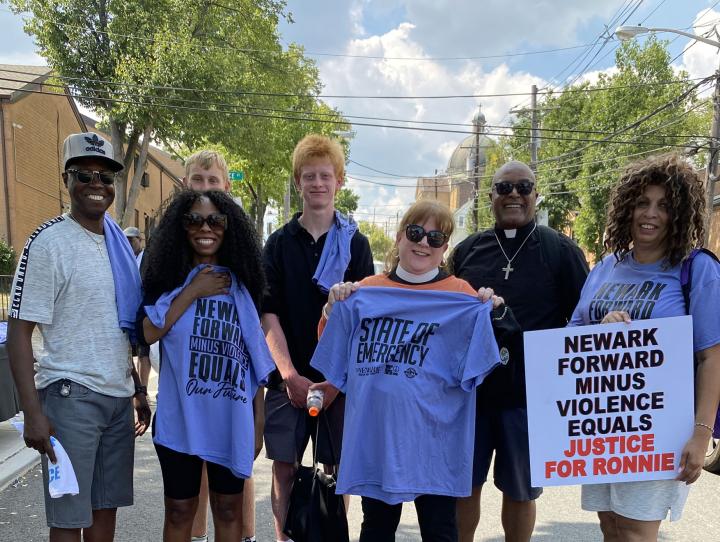 Diocesan members join Newark anti-violence walk