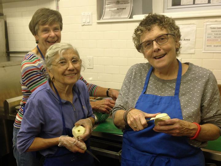 Volunteers at Toni's Kitchen.