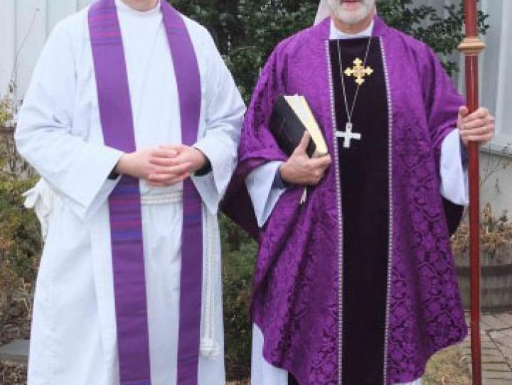 The Rev. Shawn Carty and the Rt. Rev. Mark Beckwith