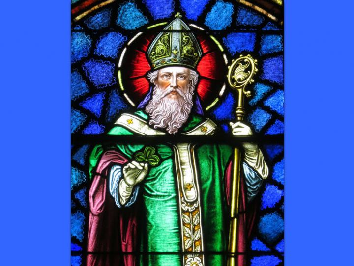 Image credit: Saint Patrick at St. Patrick’s Catholic Church, Junction City, OH; by Nheyob - Own work, CC BY-SA 4.0, https://commons.wikimedia.org/w/index.php?curid=39732088