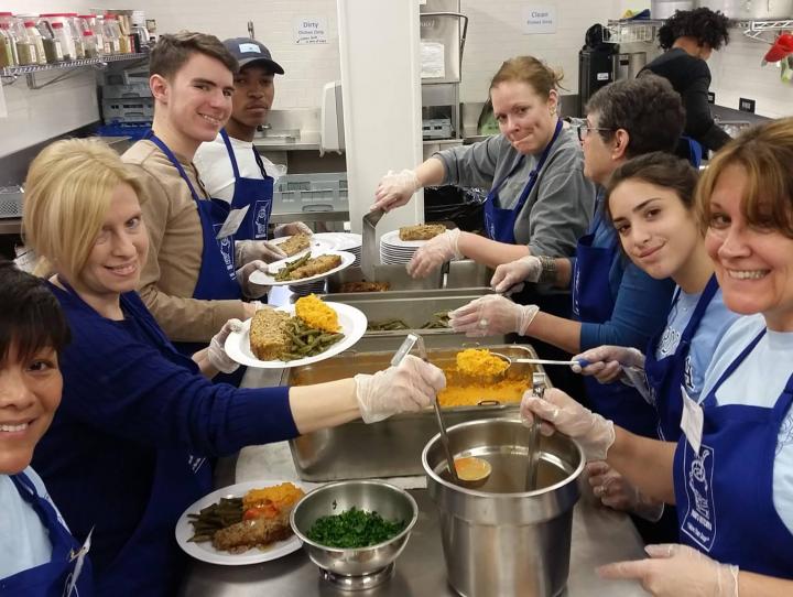 Volunteers at Toni's Kitchen