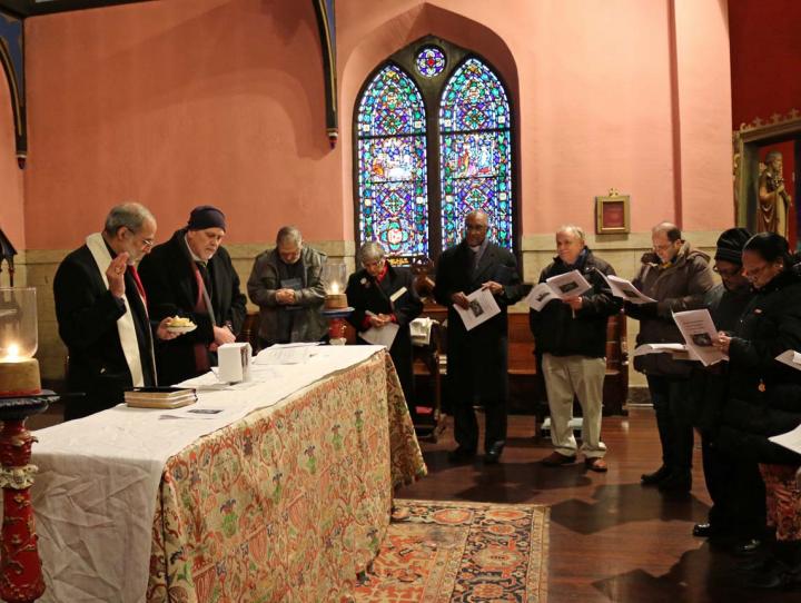 Bishop Beckwith officiates at the last Eucharist Mass at The Church of the Holy Communion in Paterson. NINA NICHOLSON PHOTO