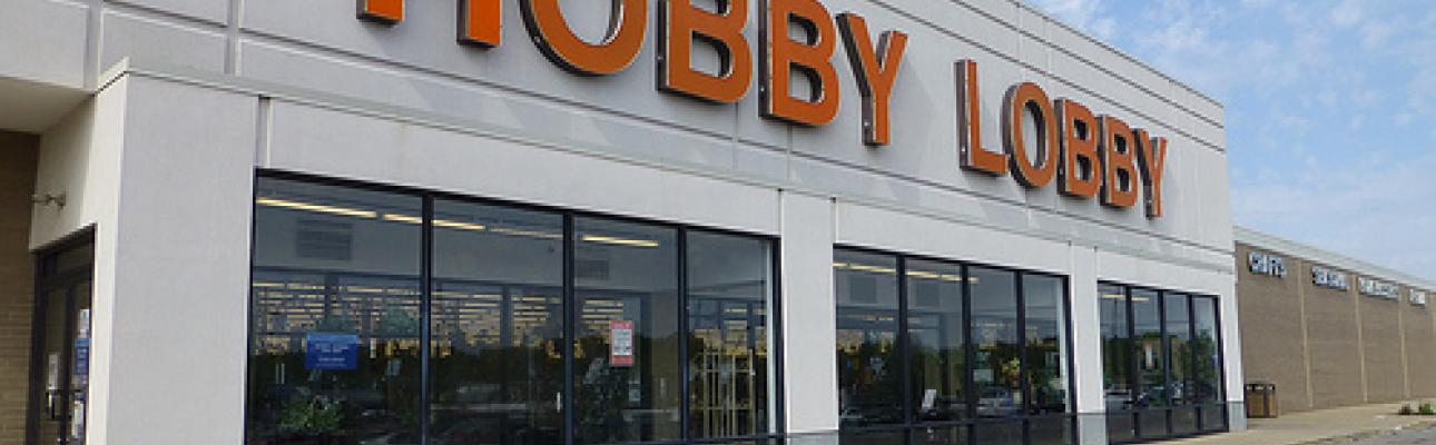 "Hobby Lobby in Mansfield, Ohio" by Nicholas Eckhart is licensed under CC BY 4.0