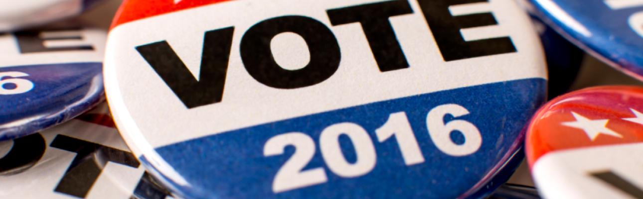 Election button: "Vote 2016"
