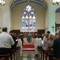 The bishop addresses the congregation - 4/23/16