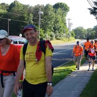 Tuesday: July 26: Pilgrims walking from Hackettstown to Cross Roads