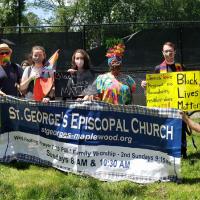 June 7, 2020: St. George's, Maplewood, at Black Queer Lives Matter (Newark to South Orange)