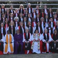 Day 3 - July 29: "The women bishops photo: 11 in 1998. 18 in 2008. 97 today. Humbled and honored to be here."