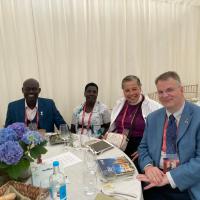 Day 8 - August 3: With Bishop Joseph Duduka (South Sudan) and his spouse.