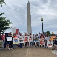 Members of the Diocese of Newark, with other New Jersey Episcopalians and Lutherans, at the June 11 March for Our Lives in Washington, D.C.