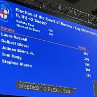 Laura Russell is elected to the Court of Review.