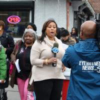 Darla Miles of Eyewitness News, WABC-TV, covered the Stations of the Cross.