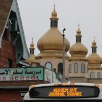 On Bergen Avenue, an Islamic school and a Greek Orthodox Church are neighbors.