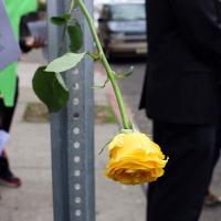 Jersey City Stations of the Cross at sites of violence. NINA NICHOLSON PHOTO