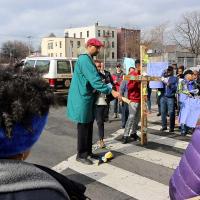 Jersey City Stations of the Cross at sites of violence. NINA NICHOLSON PHOTO