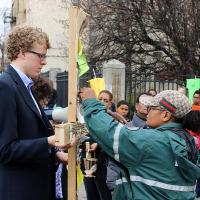 Jersey City Stations of the Cross at sites of violence. NINA NICHOLSON PHOTO