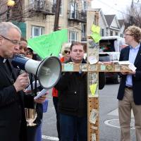 Jersey City Stations of the Cross at sites of violence. NINA NICHOLSON PHOTO