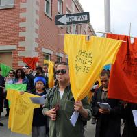 Jersey City Stations of the Cross at sites of violence. NINA NICHOLSON PHOTO