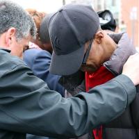 Jersey City Stations of the Cross at sites of violence. NINA NICHOLSON PHOTO