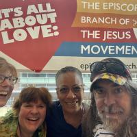 The Rev. Joan Conley, JoAnn Riccardi, Marsha Mackey and Christian Paolino of St. Mark's, Teaneck. CHRISTIAN PAOLINO PHOTO