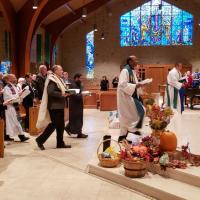 Clergy procession. RANDY JOHNSON PHOTO