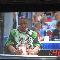 Sandye Wilson speaking in support of Resolution A004
