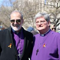 WASHINGTON: Bishop Mark Beckwith and Bishop Chip Stokes. NINA NICHOLSON PHOTO